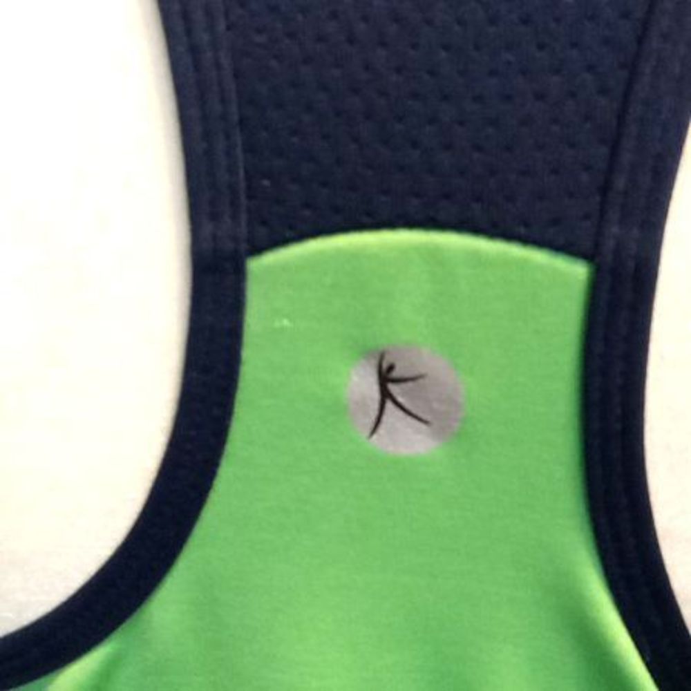 Danskin Neon Green and Black Fitness Top Women's Size Large - Picture 4 of 6